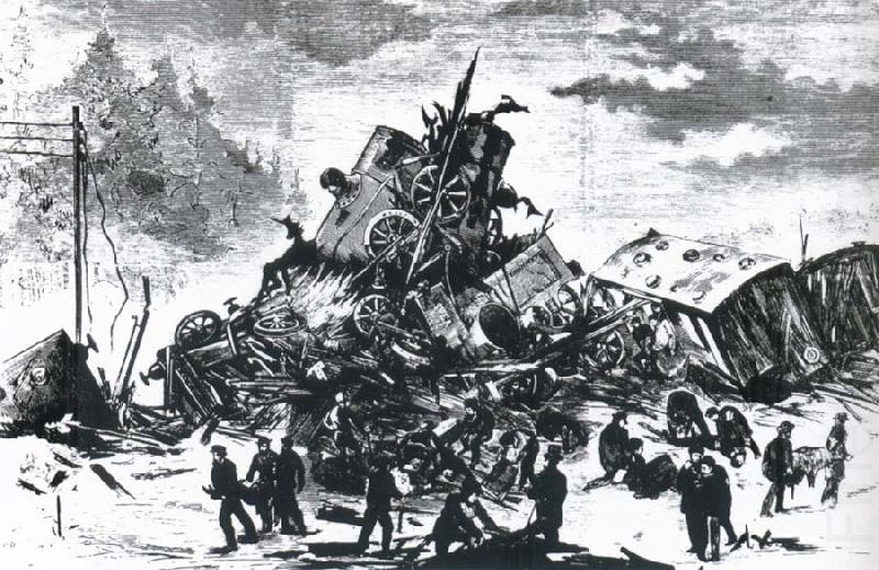 The Train Wreck at Lagerlunda, Carl Larsson